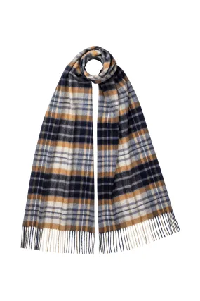 House Check Wide Cashmere Scarf