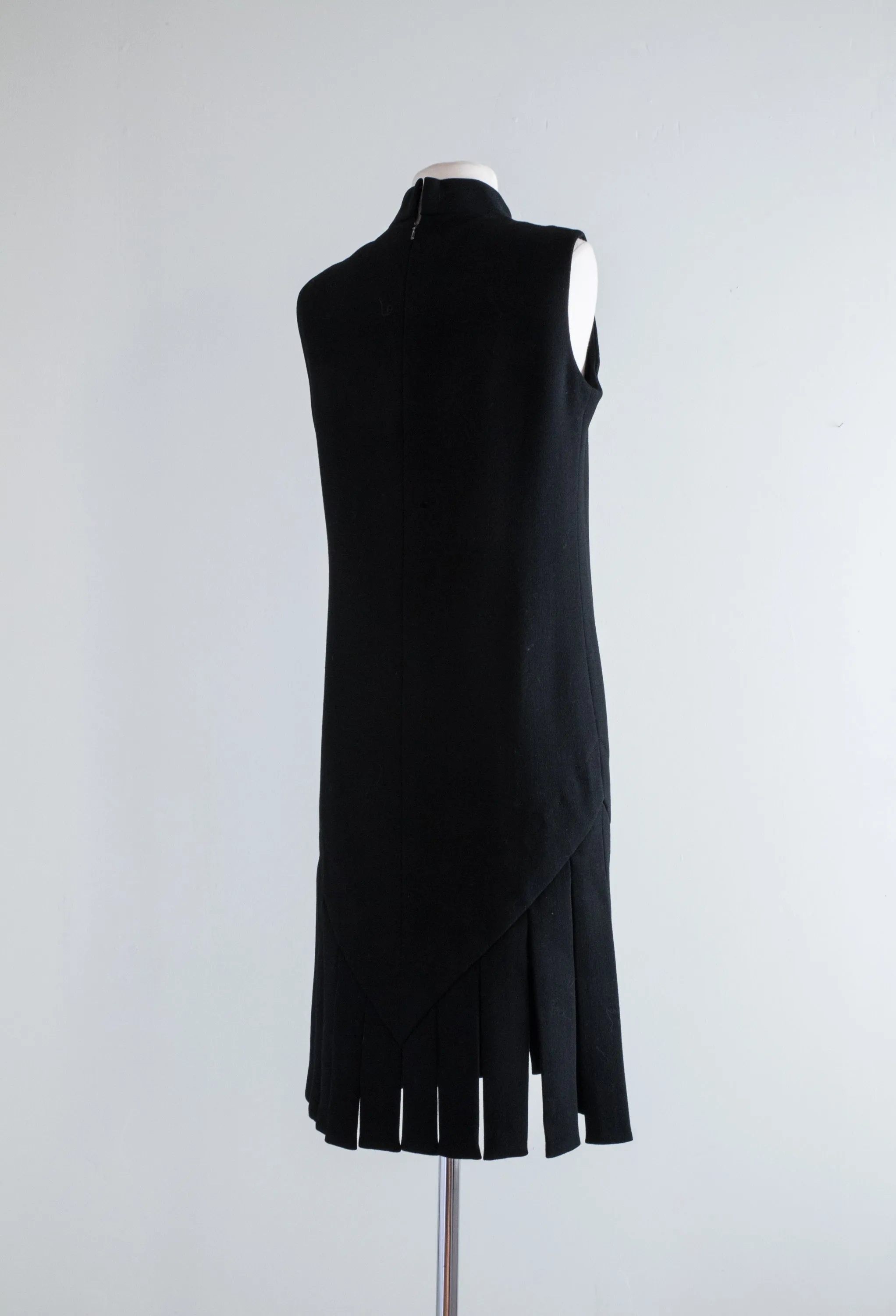 1960s Iconic Pierre Cardin Black Mod CARWASH Dress / Med