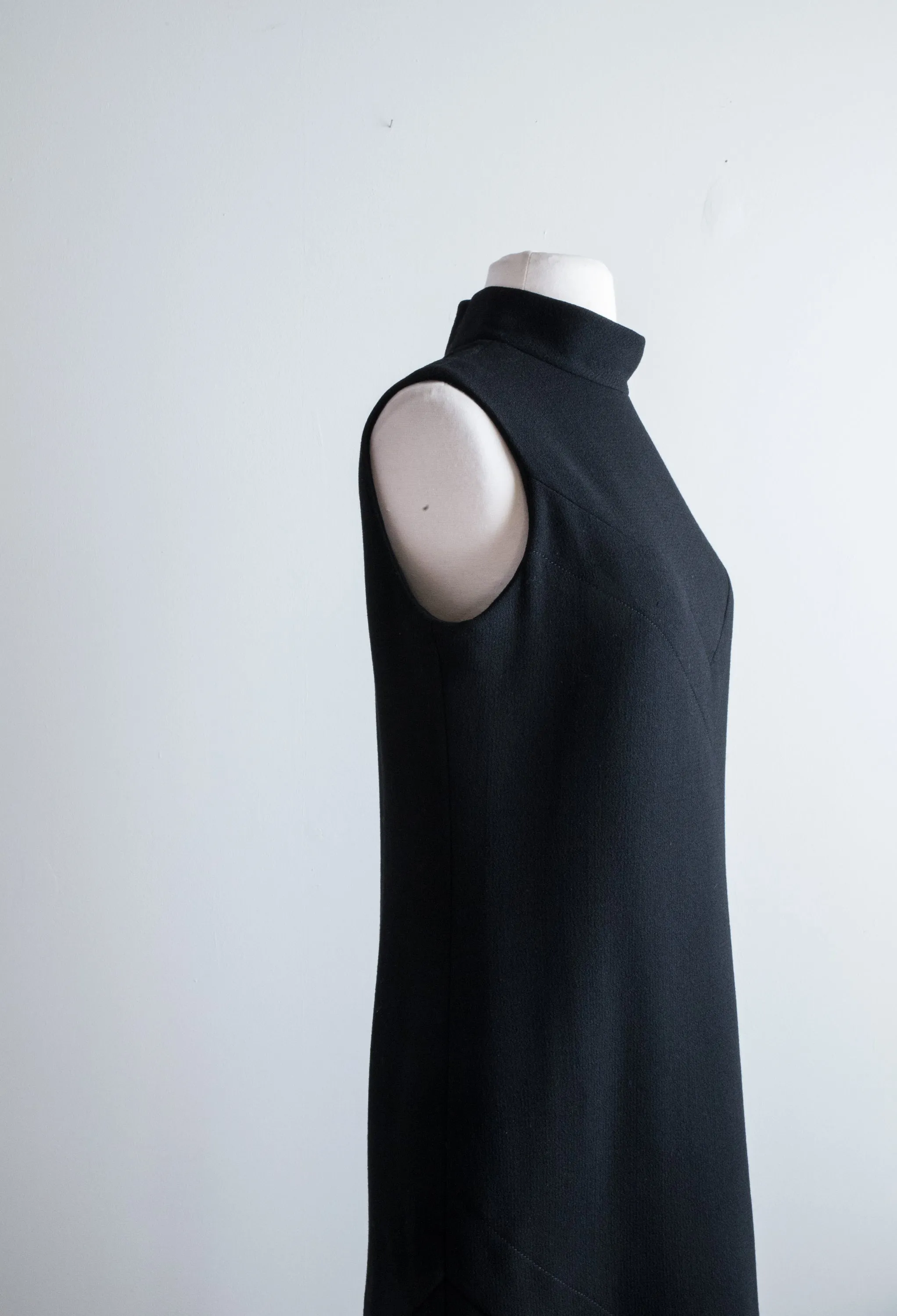 1960s Iconic Pierre Cardin Black Mod CARWASH Dress / Med