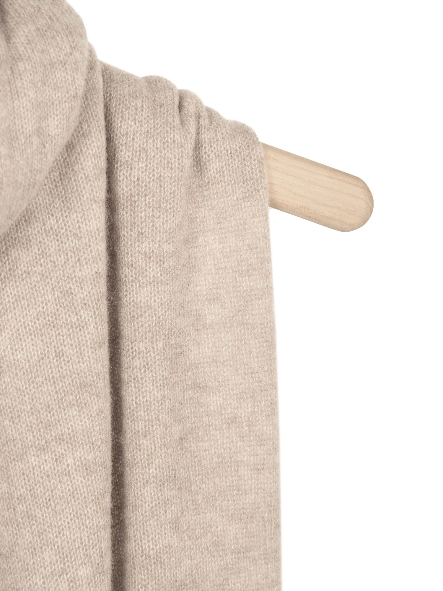 Airy cashmere scarf "Flow" - toast