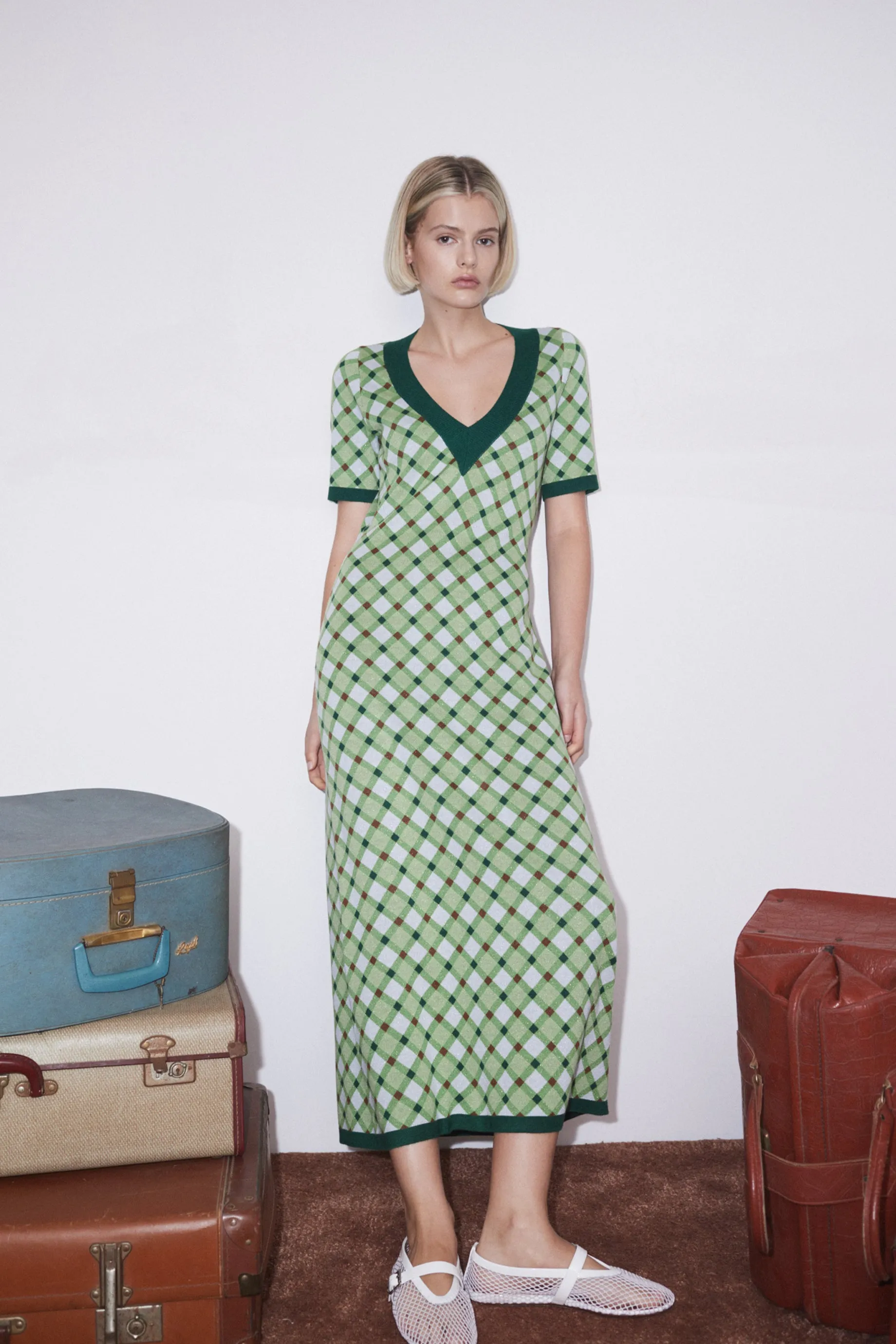 Alemais Leonie Dress - Green