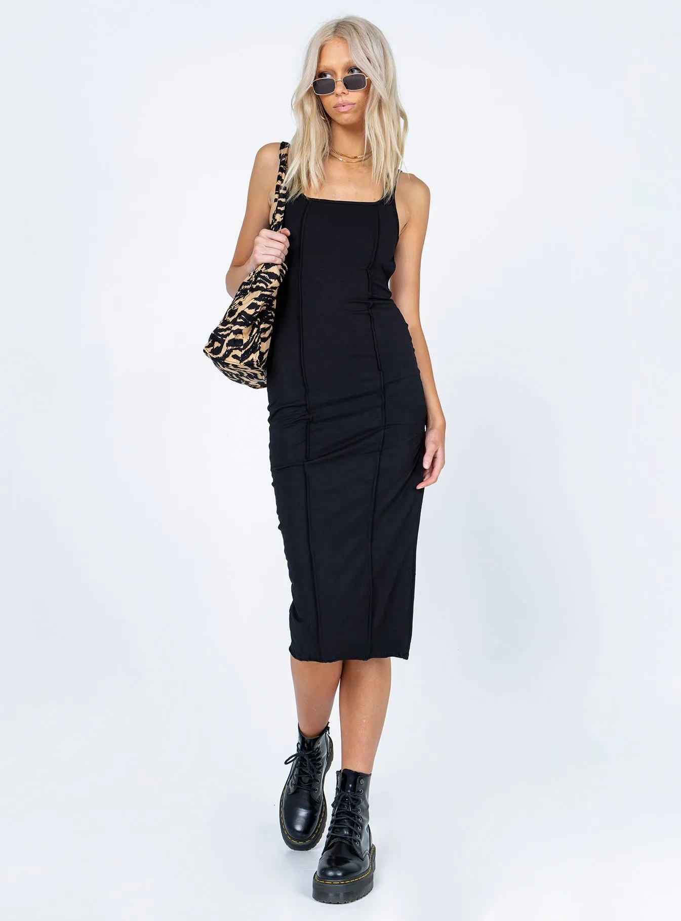 Alya Midi Dress Black