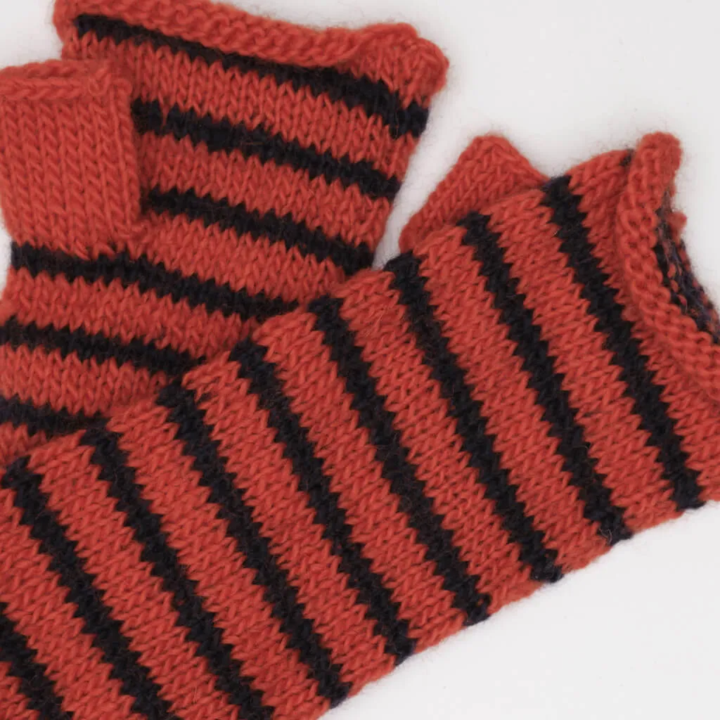 Anika Striped Wool Mittens