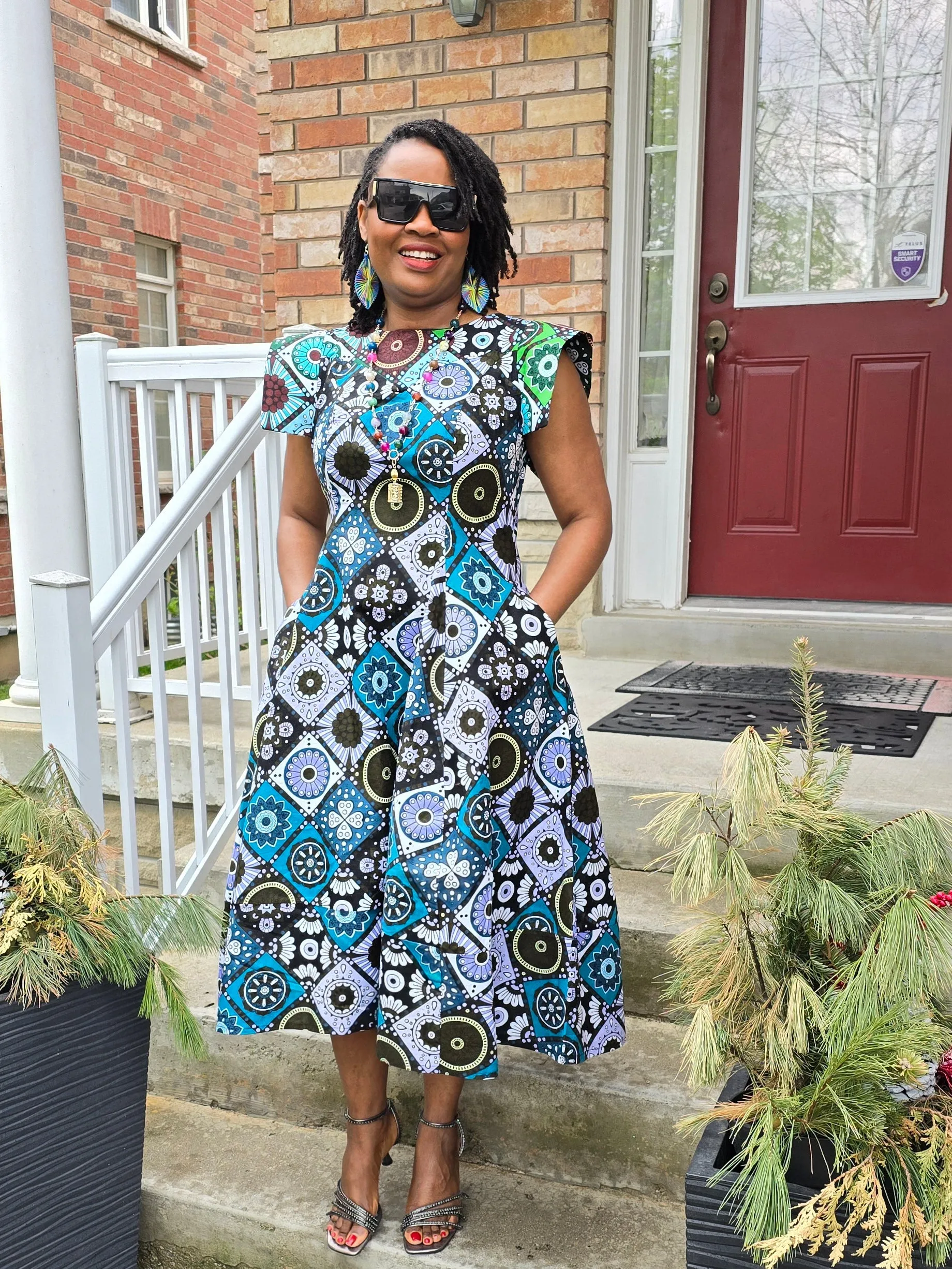 Ankara Midi Dress