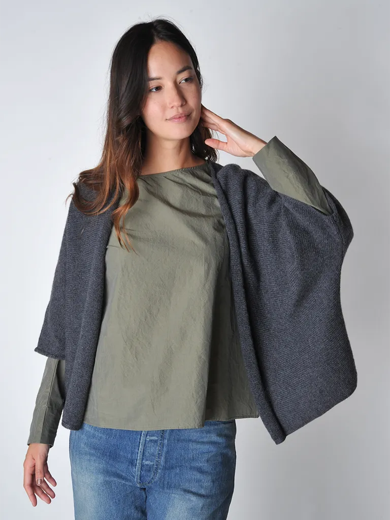 Anthracite Grey Kimono Cardigan