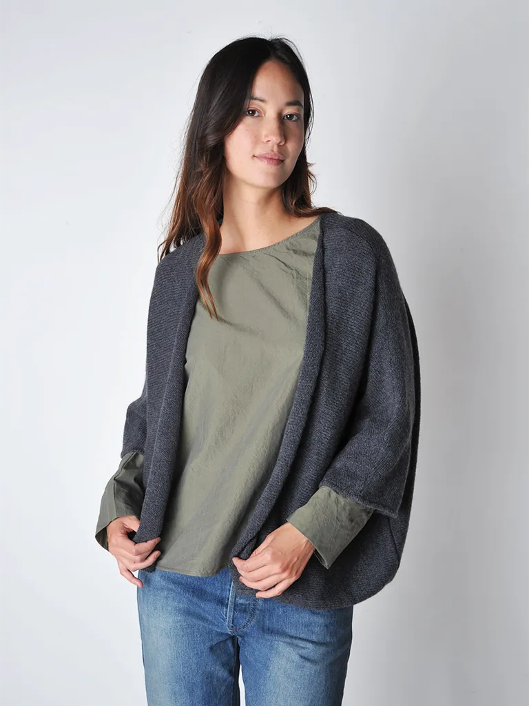 Anthracite Grey Kimono Cardigan