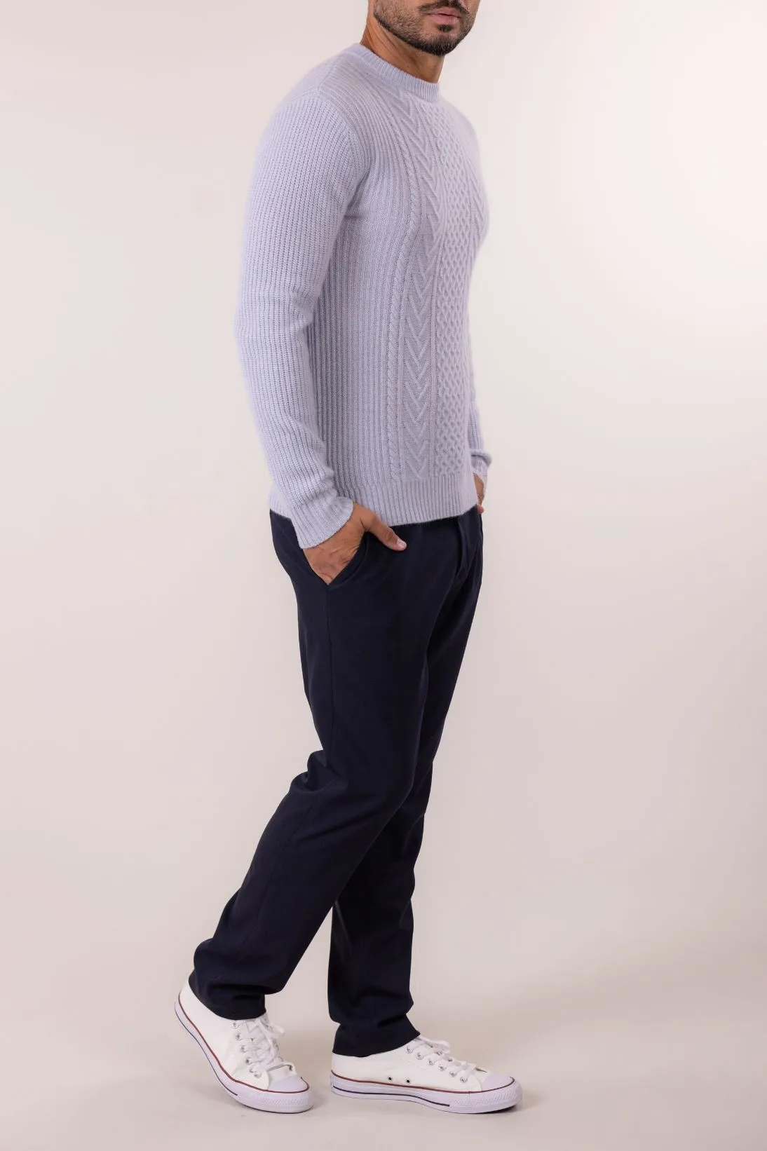 ARAN CABLE CREWNECK