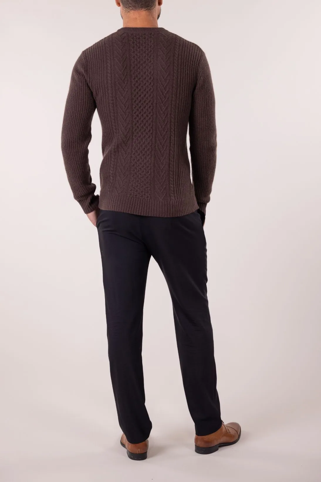 ARAN CABLE CREWNECK