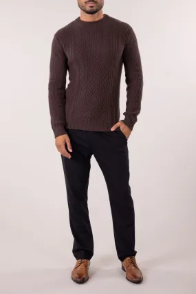 ARAN CABLE CREWNECK