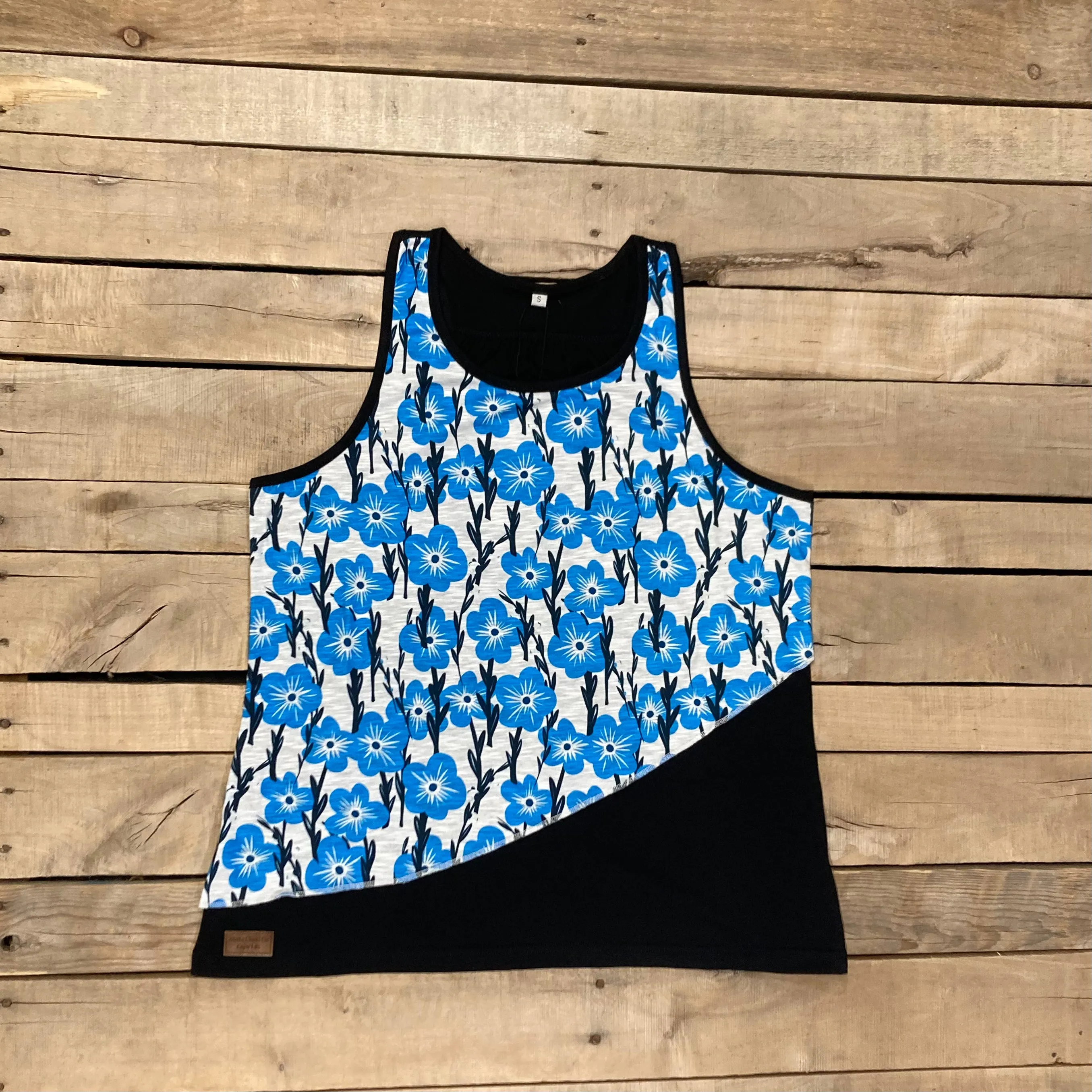 Art Deco Forget-Me-Not Tank Top