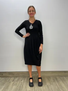 Black Long Sleeve McKinley Dress