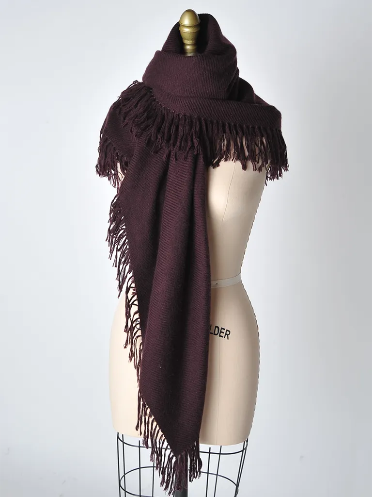 Burgundy Camille Scarf