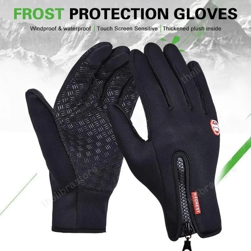 (Buy 2 Get 1) Groovywish Unisex Winter Warm Thermal Gloves Waterproof Touch Screen Sports For Men And Women