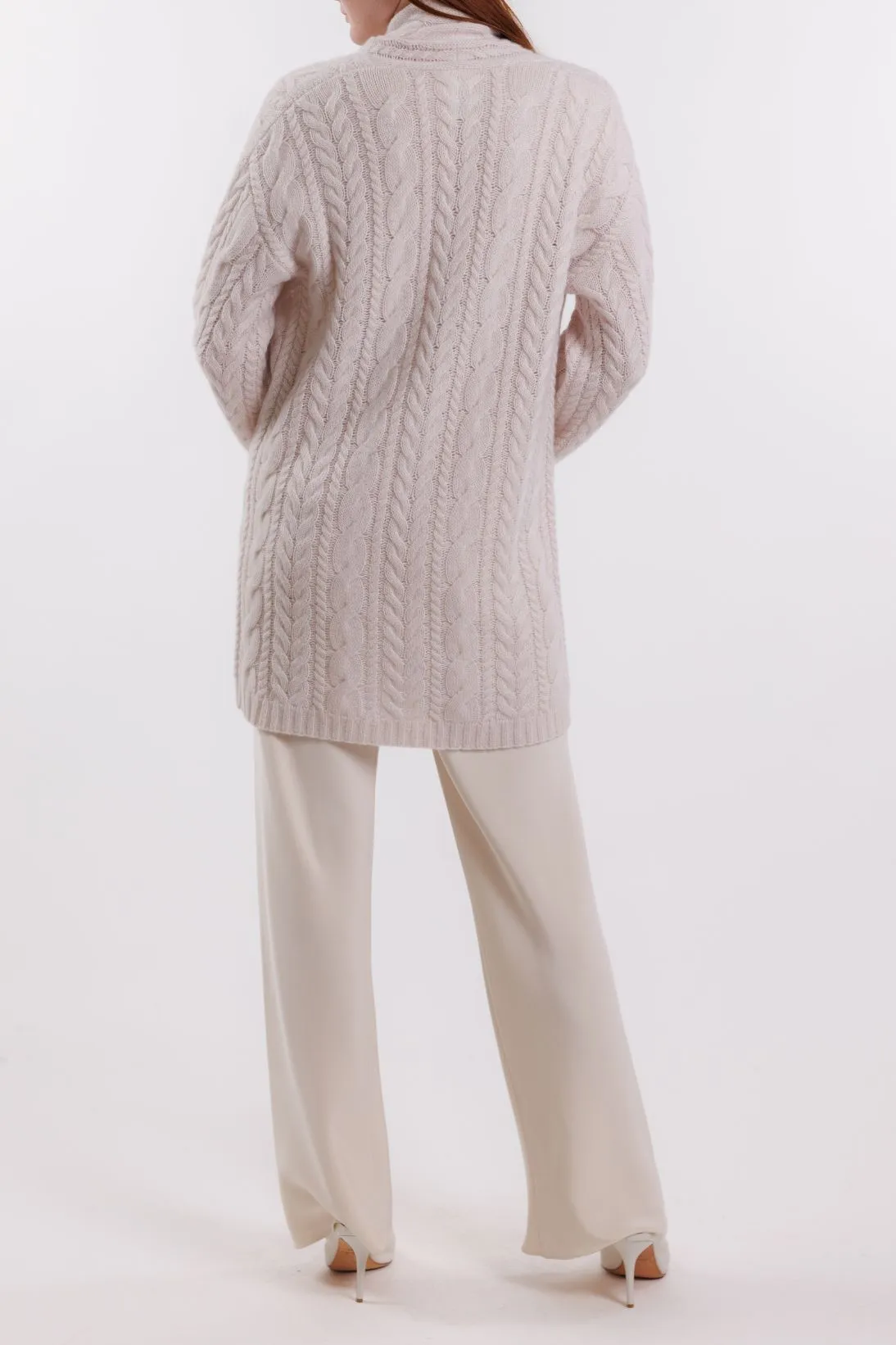 CABLE OPEN CARDIGAN