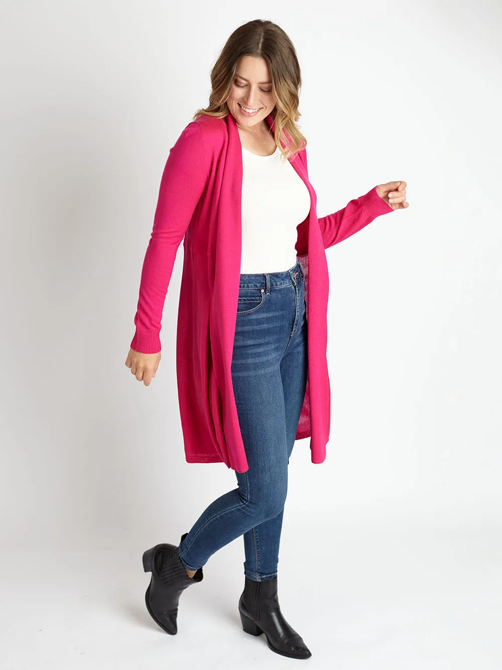 Cashmere & Silk Shawl Collar Cardigan