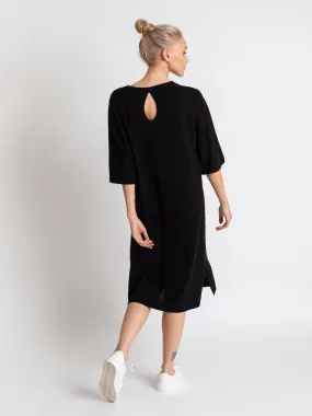 Cashmere dress "Air tunic"  - black