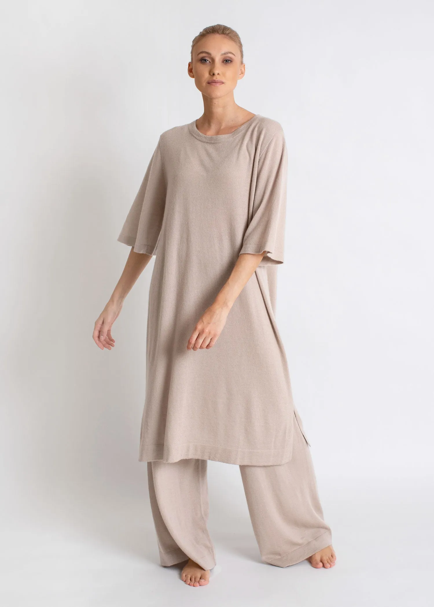 Cashmere dress "Air tunic"  - feather