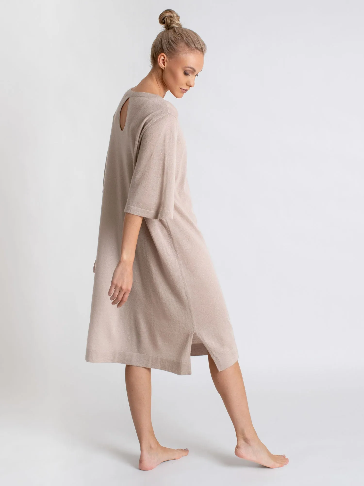 Cashmere dress "Air tunic"  - feather