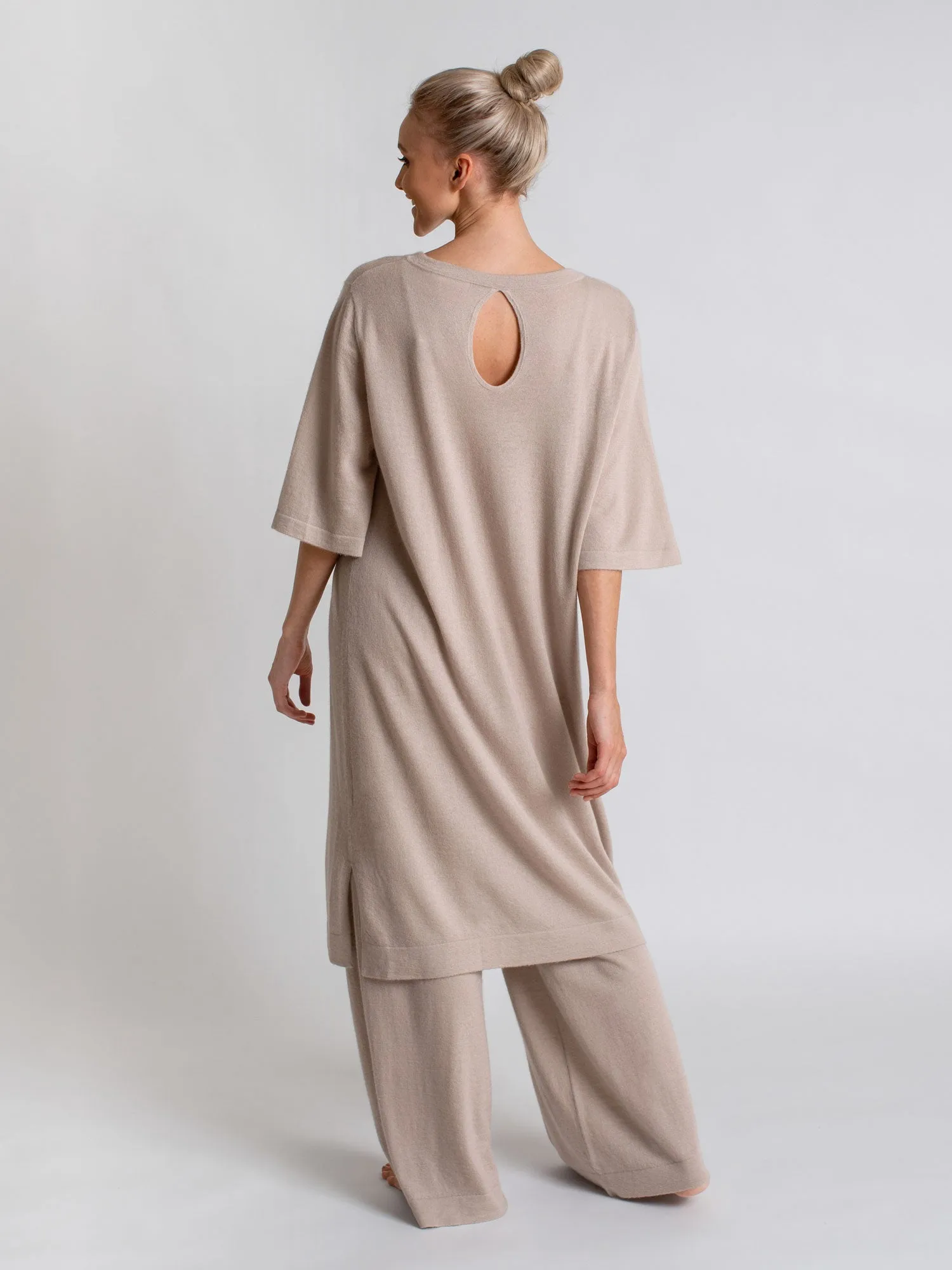 Cashmere dress "Air tunic"  - feather