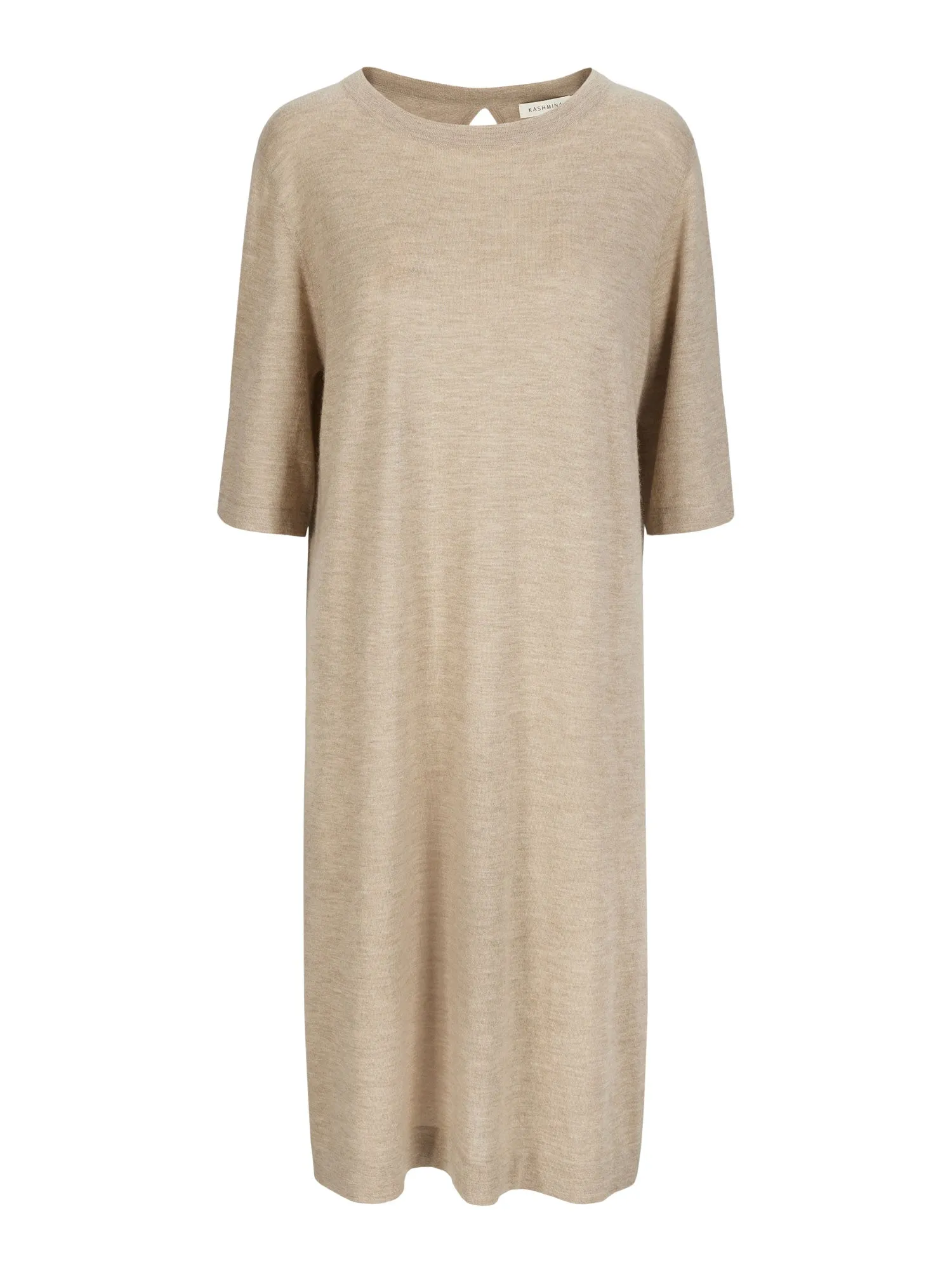 Cashmere dress "Air tunic" - taupe