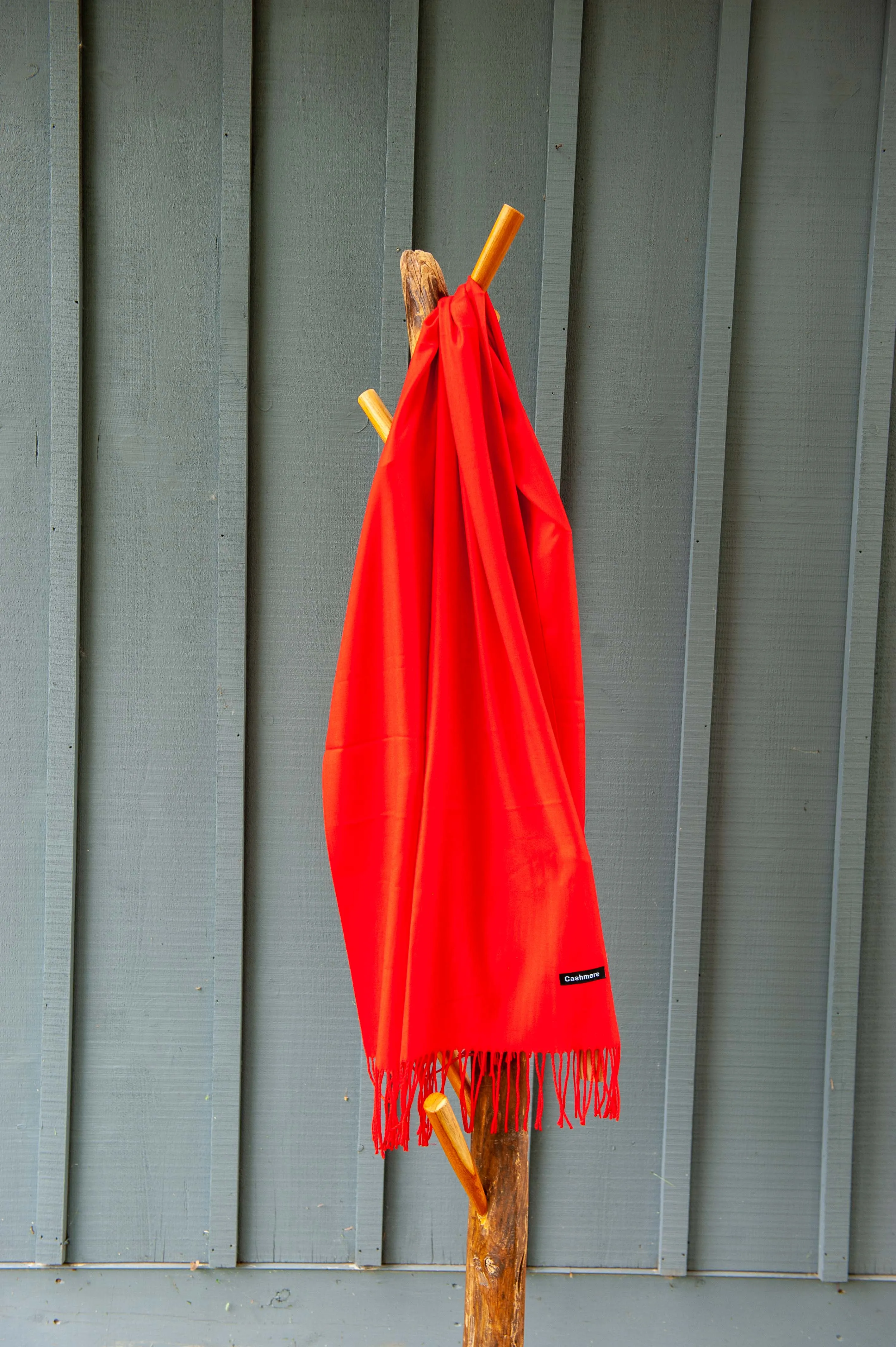 Cashmere Feel Scarf- Red