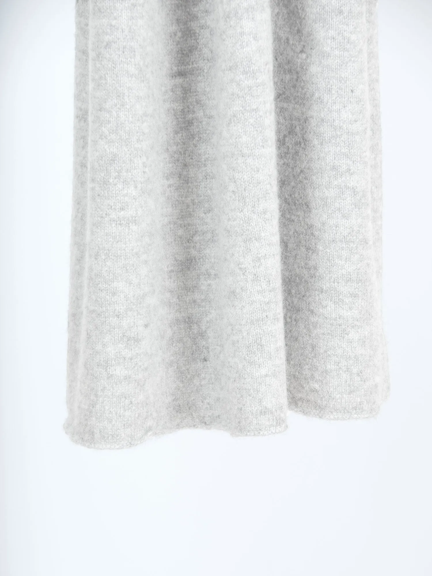 Cashmere scarf "Signature" - light grey