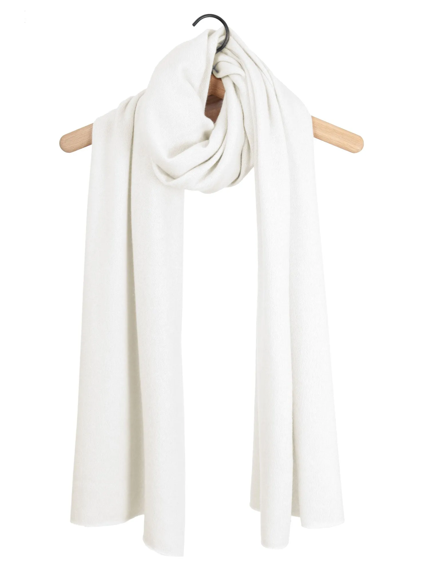 Cashmere scarf "Signature" - white