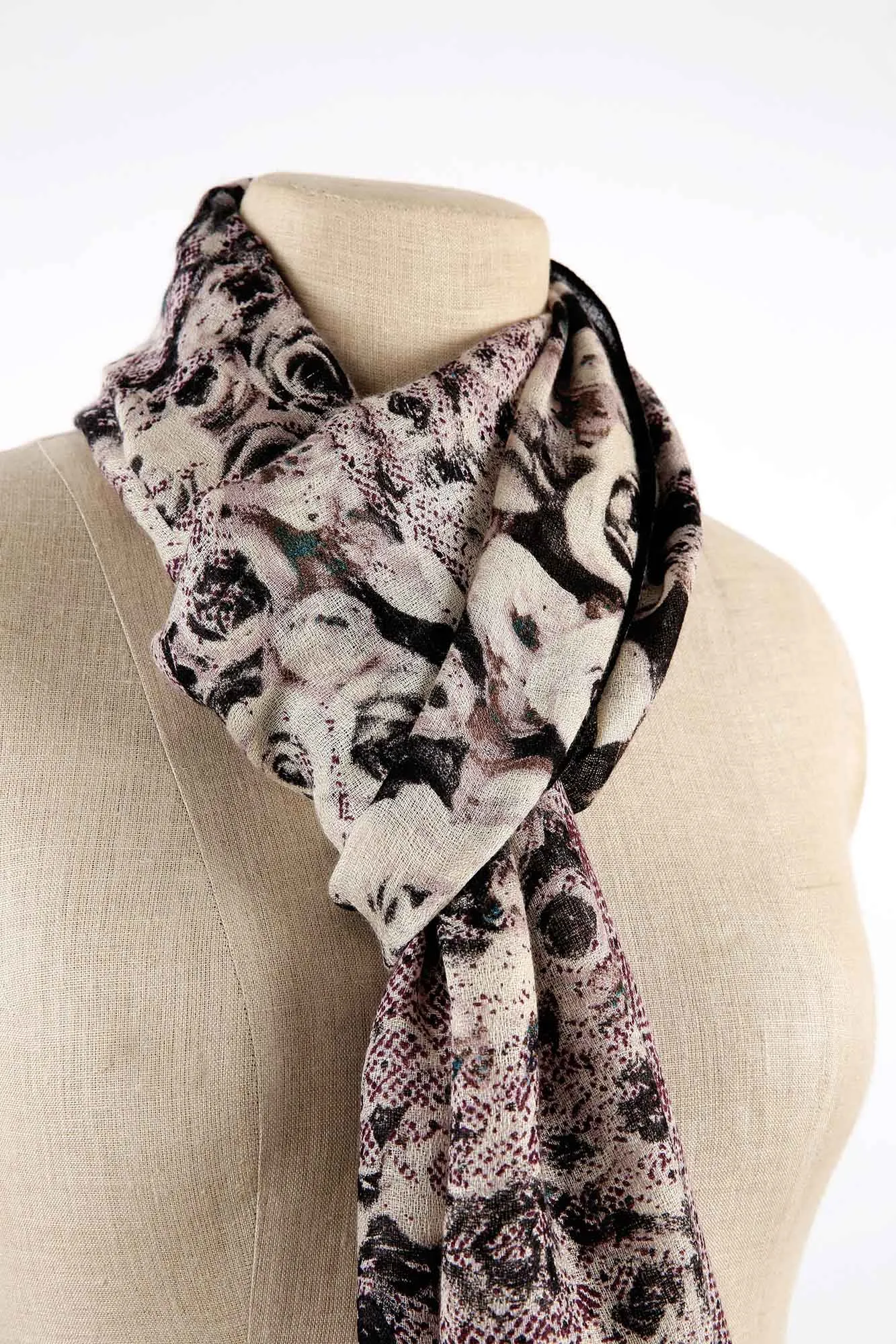 Cashmere Silk Wool Scarf