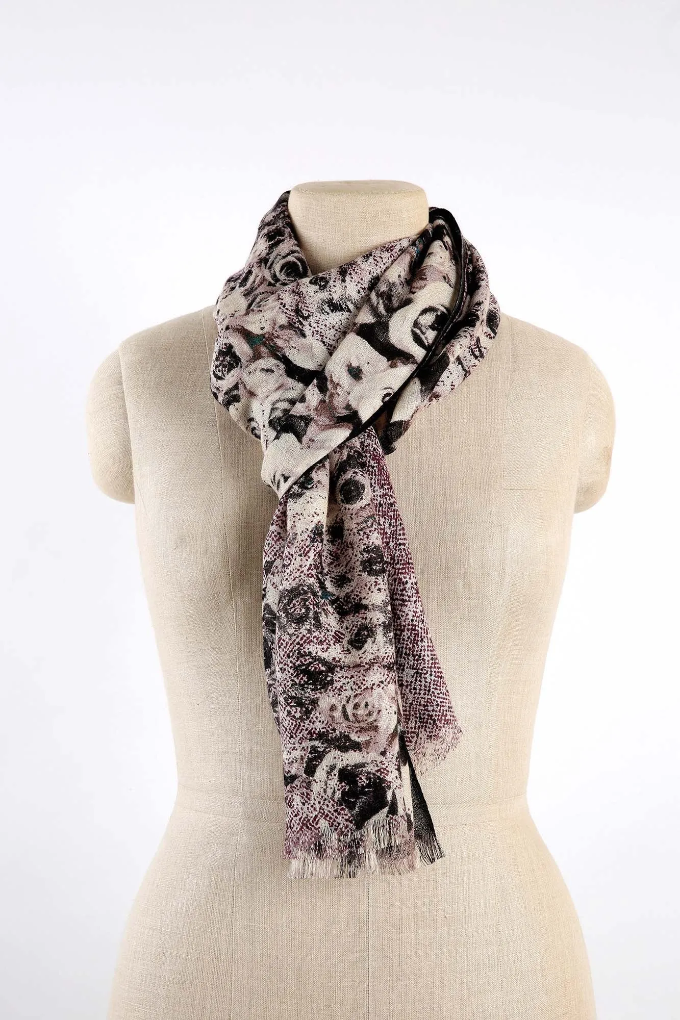 Cashmere Silk Wool Scarf