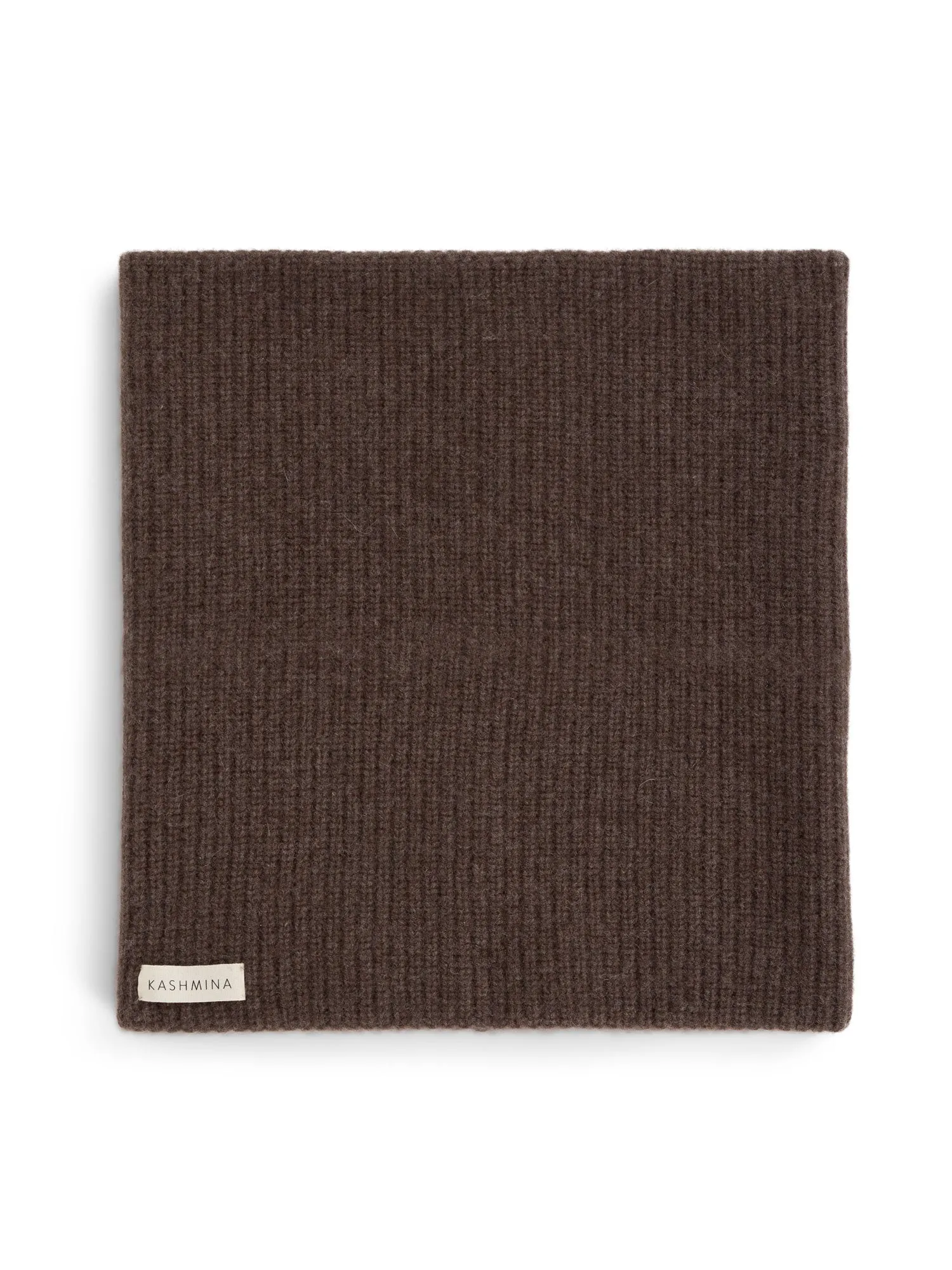 Cashmere snood "Erika" - dark brown