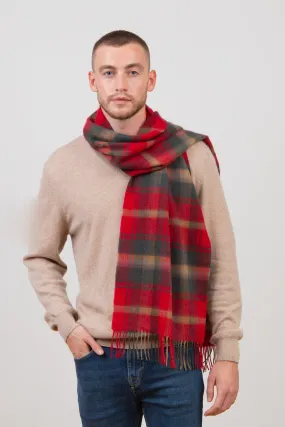 Cashmere Wide Scarf - Kiltane Dark Maple