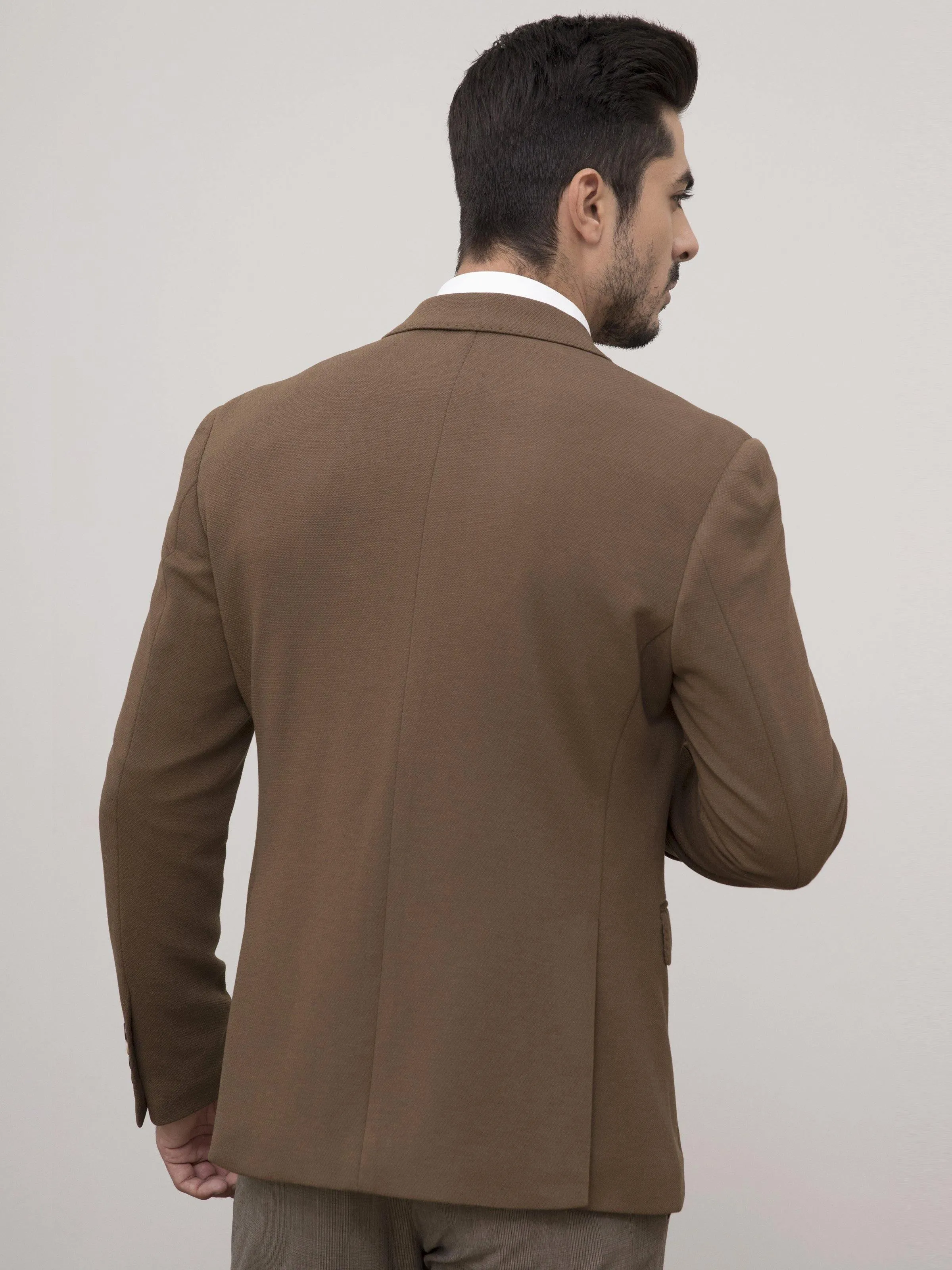 CASUAL COAT SLIM FIT BROWN