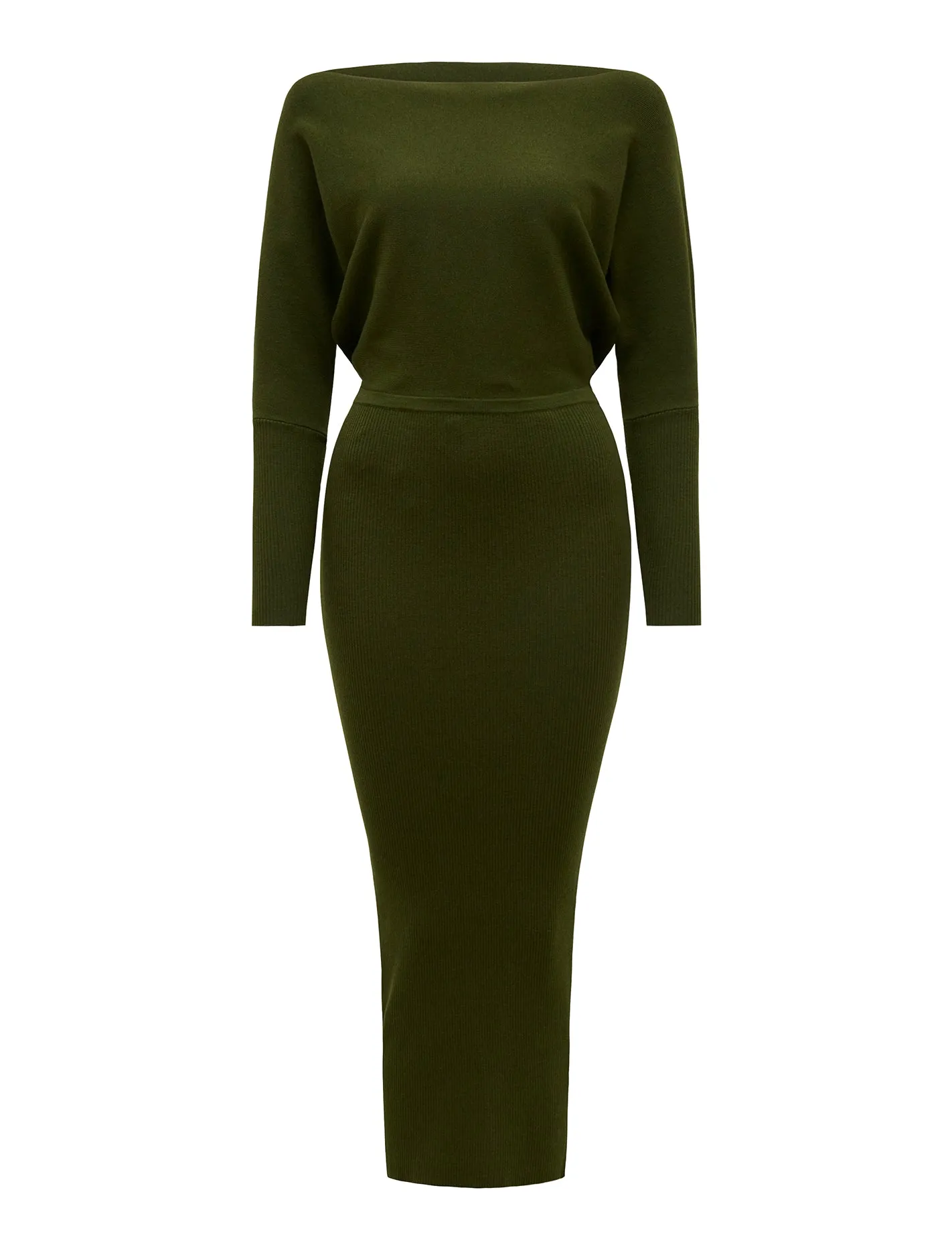 Ciara Tipped Shoulder Midi Dress