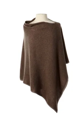 Classic Poncho - Bark/Fawn