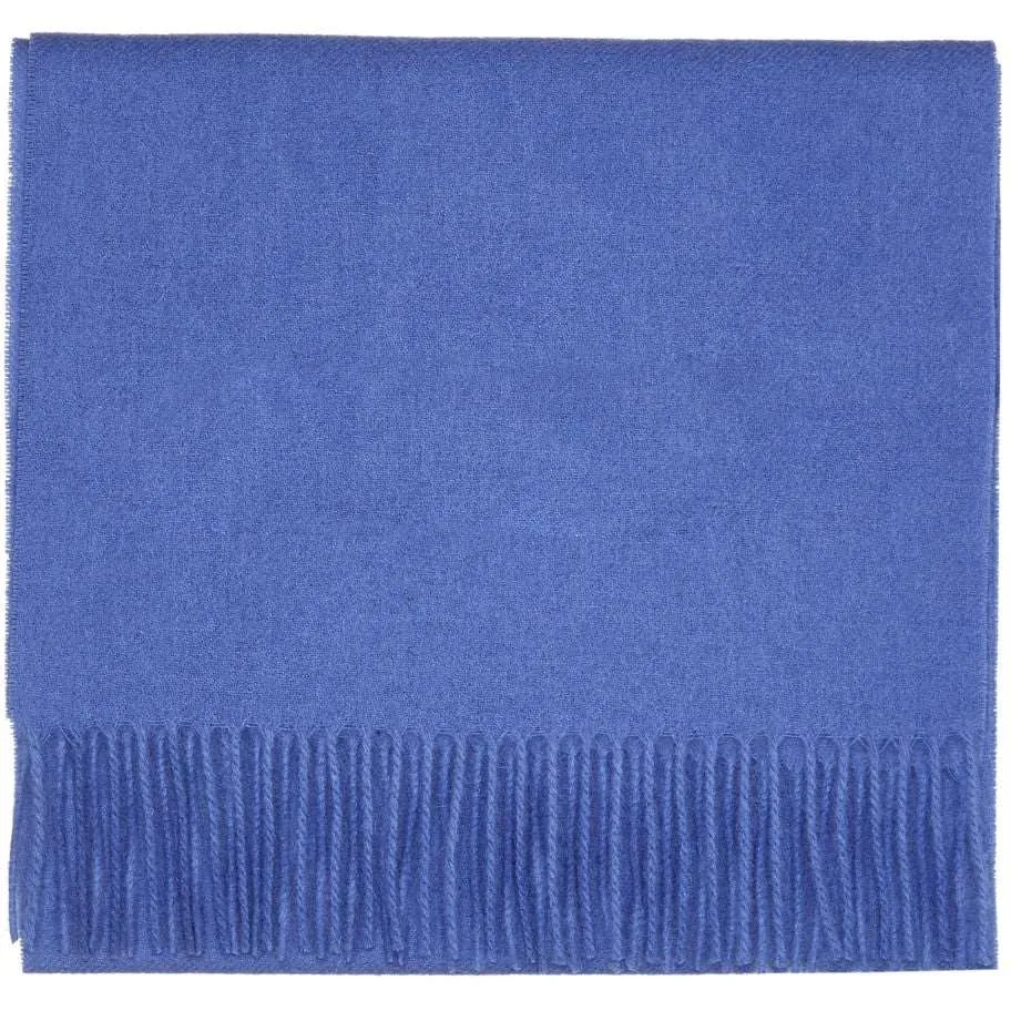 Cornflower Blue Pure Lambswool Scarf