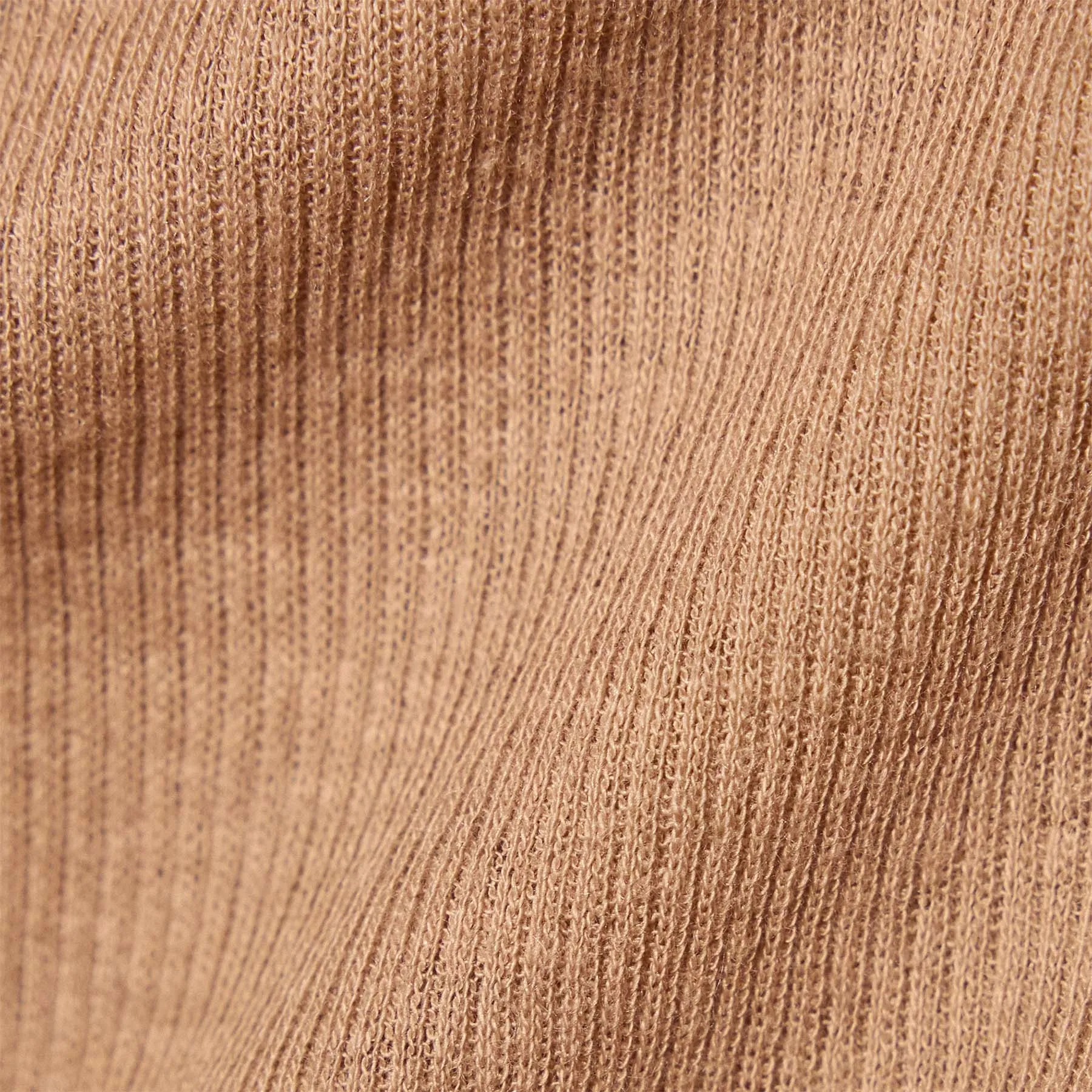 Cotton Cashmere Blend Ribbed Tank - Vicuna