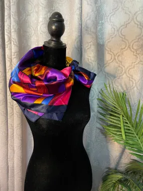 Designer Paloma Picasso Silk Scarf