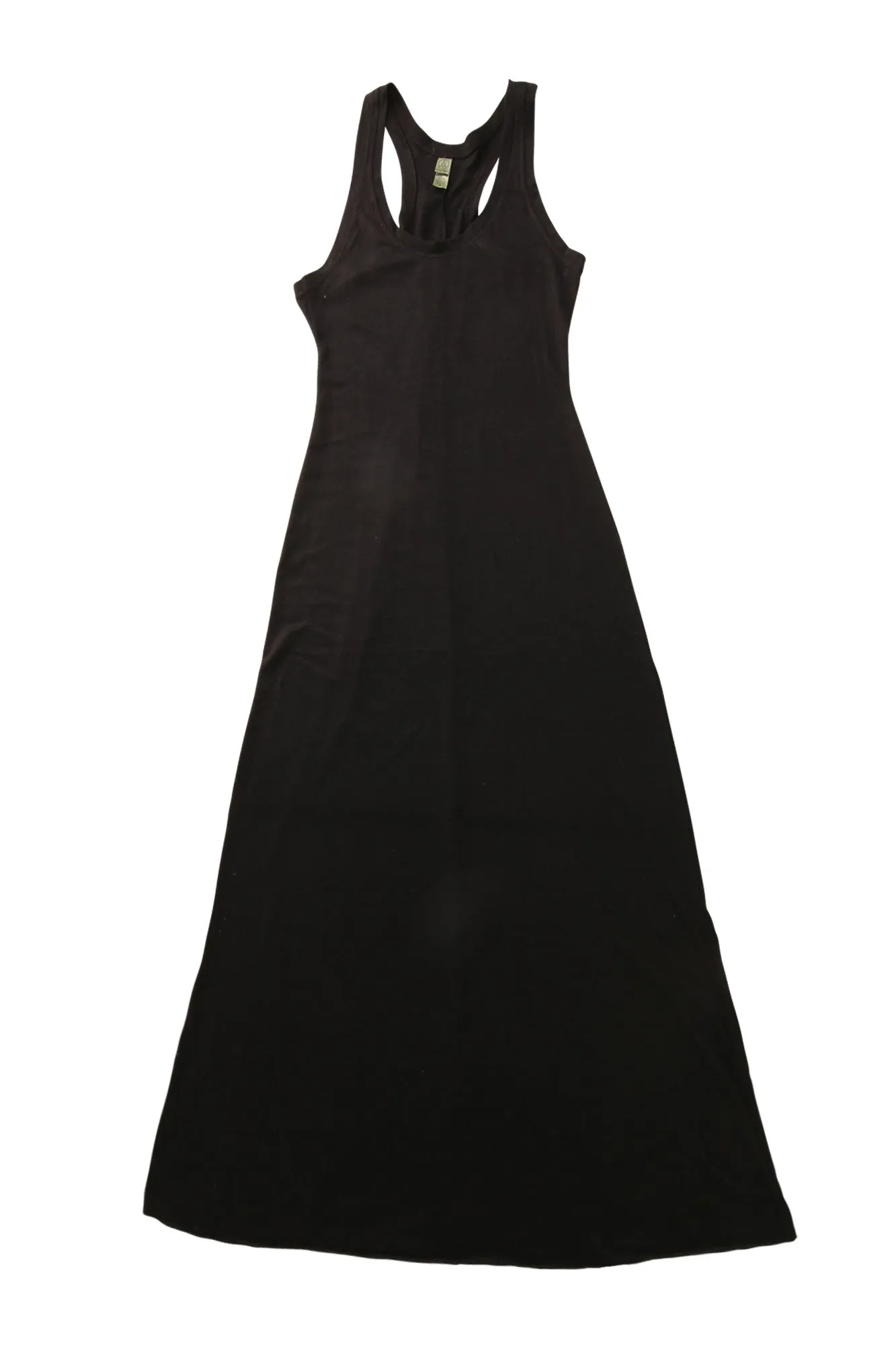 fabulous people solid eco-jersey racerback maxi dress (black)