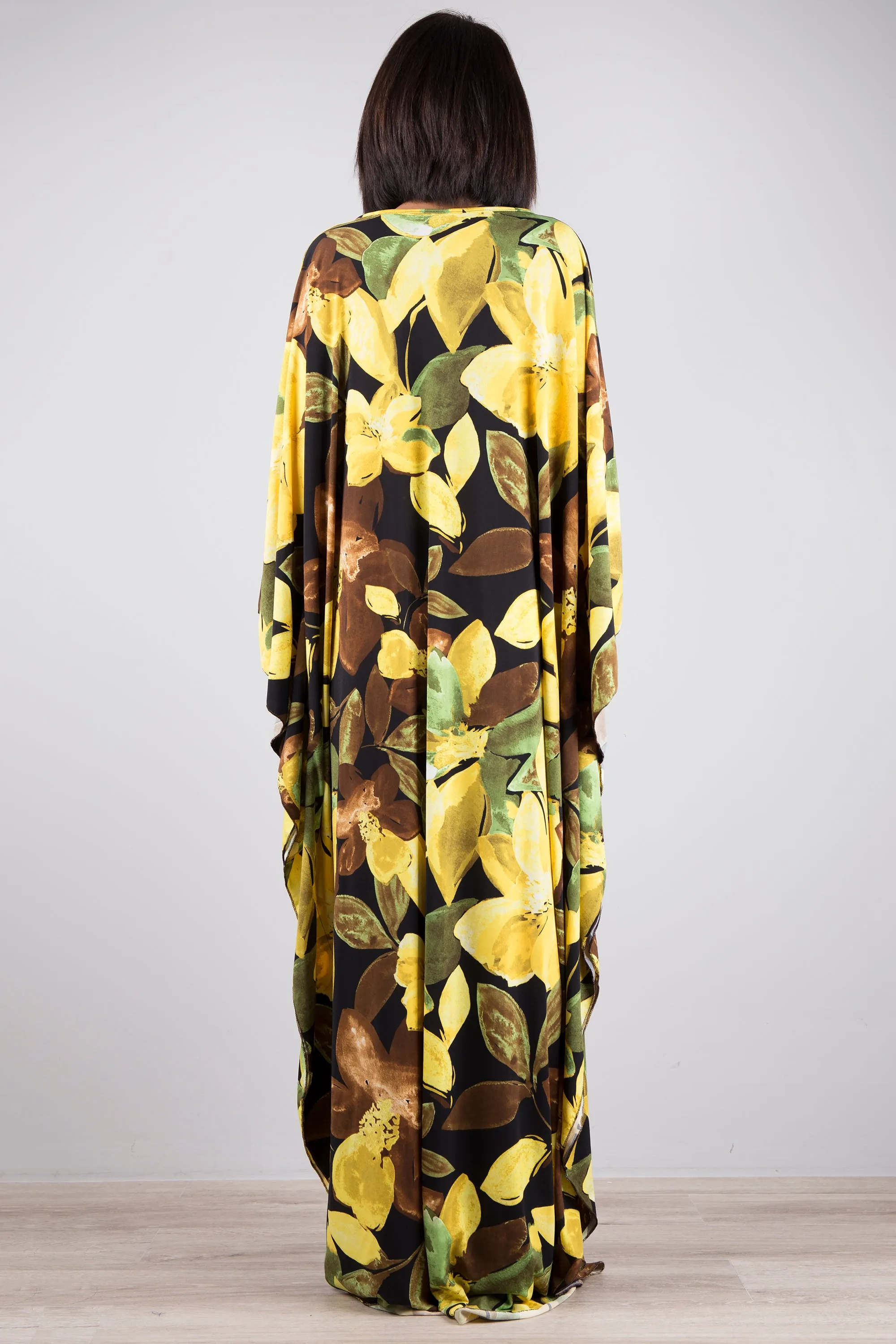 Floral Kaftan Maxi Dress