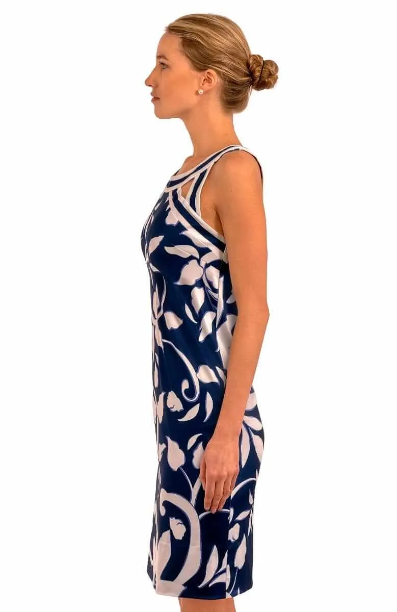 Gretchen Scott Isosceles - Full Bloom Dress - Navy*