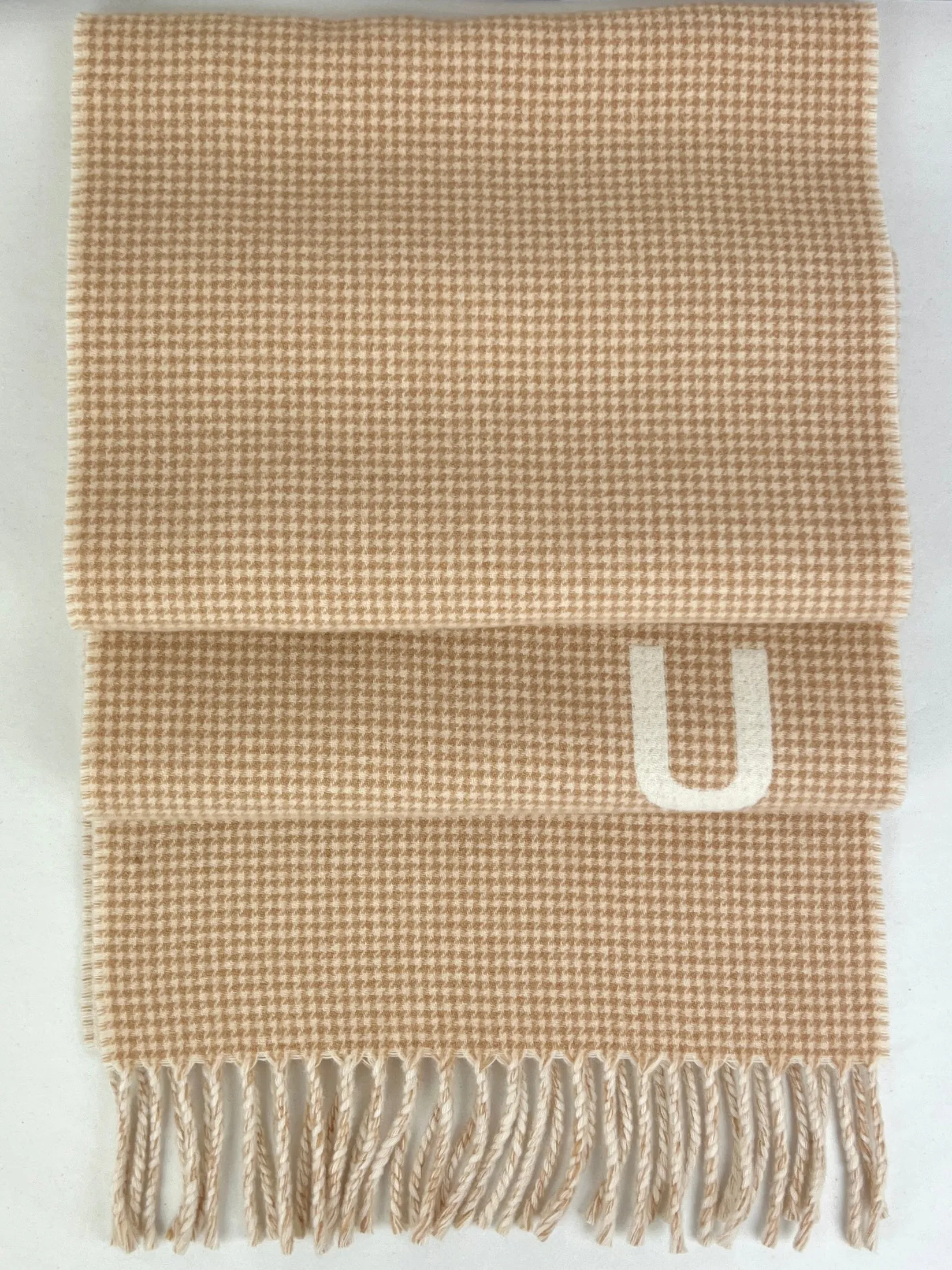 Gucci Wool/Cashmere Scarf, Beige & Ivory