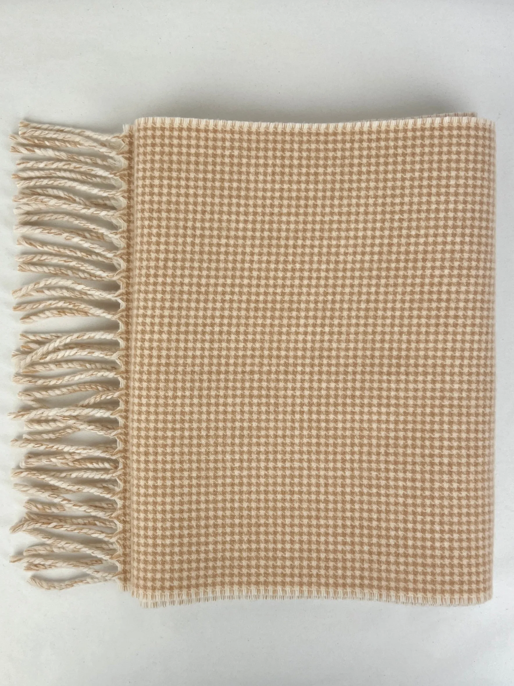 Gucci Wool/Cashmere Scarf, Beige & Ivory