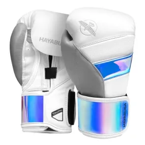 HAYABUSA T3 BOXING GLOVES - WHITE/IRIDESCENT