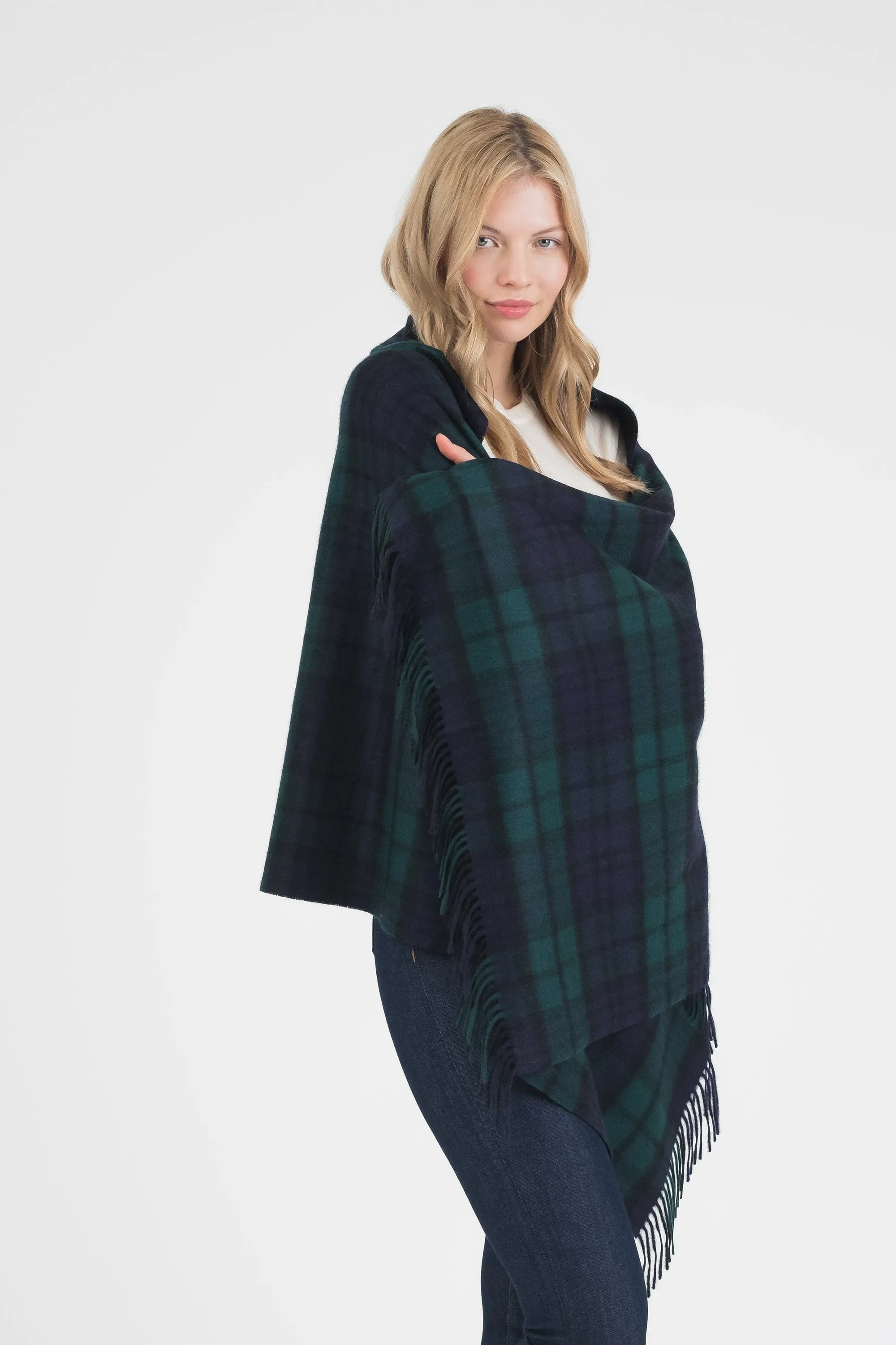 Heritage Tartan Cashmere Stole - Blackwatch