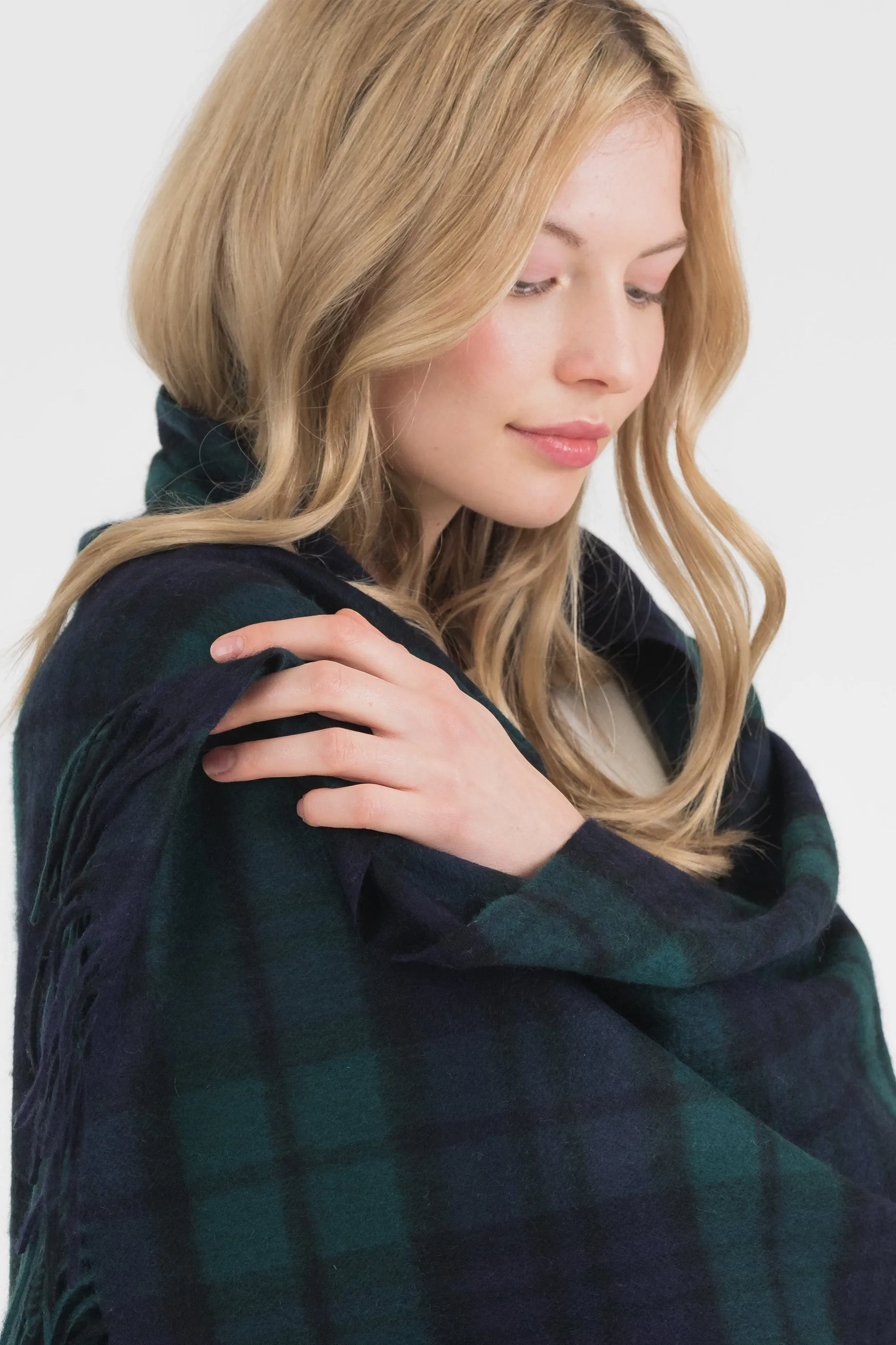 Heritage Tartan Cashmere Stole - Blackwatch