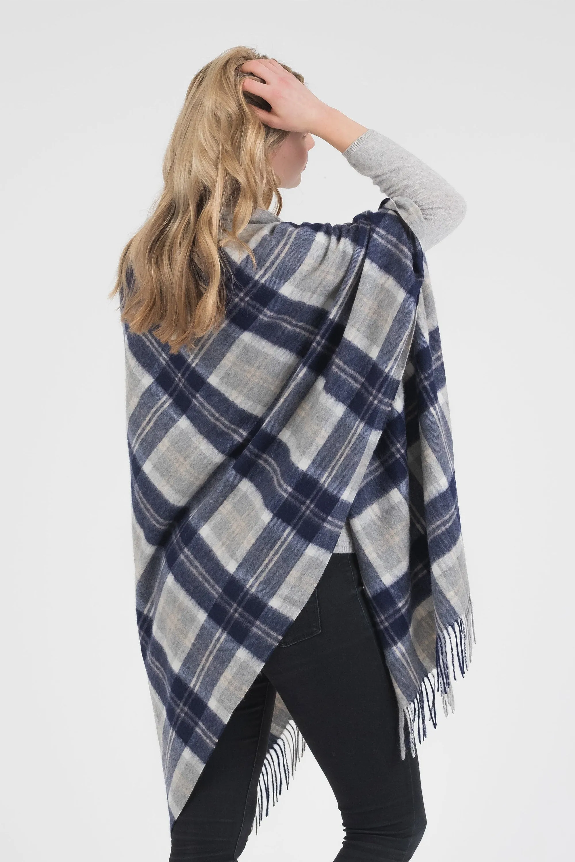 Heritage Tartan Cashmere Stole - Silver Bannockbane