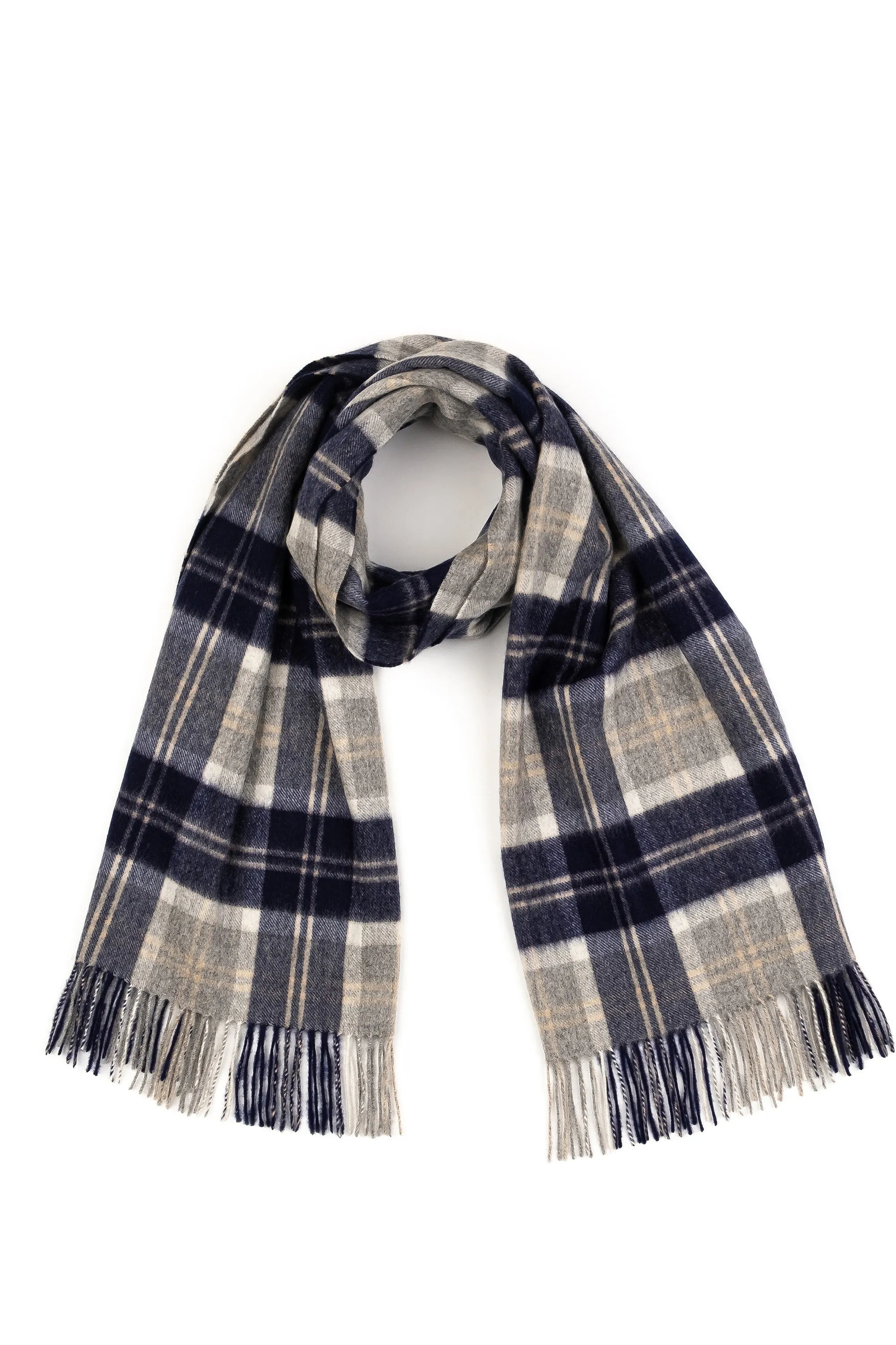 Heritage Tartan Cashmere Stole - Silver Bannockbane