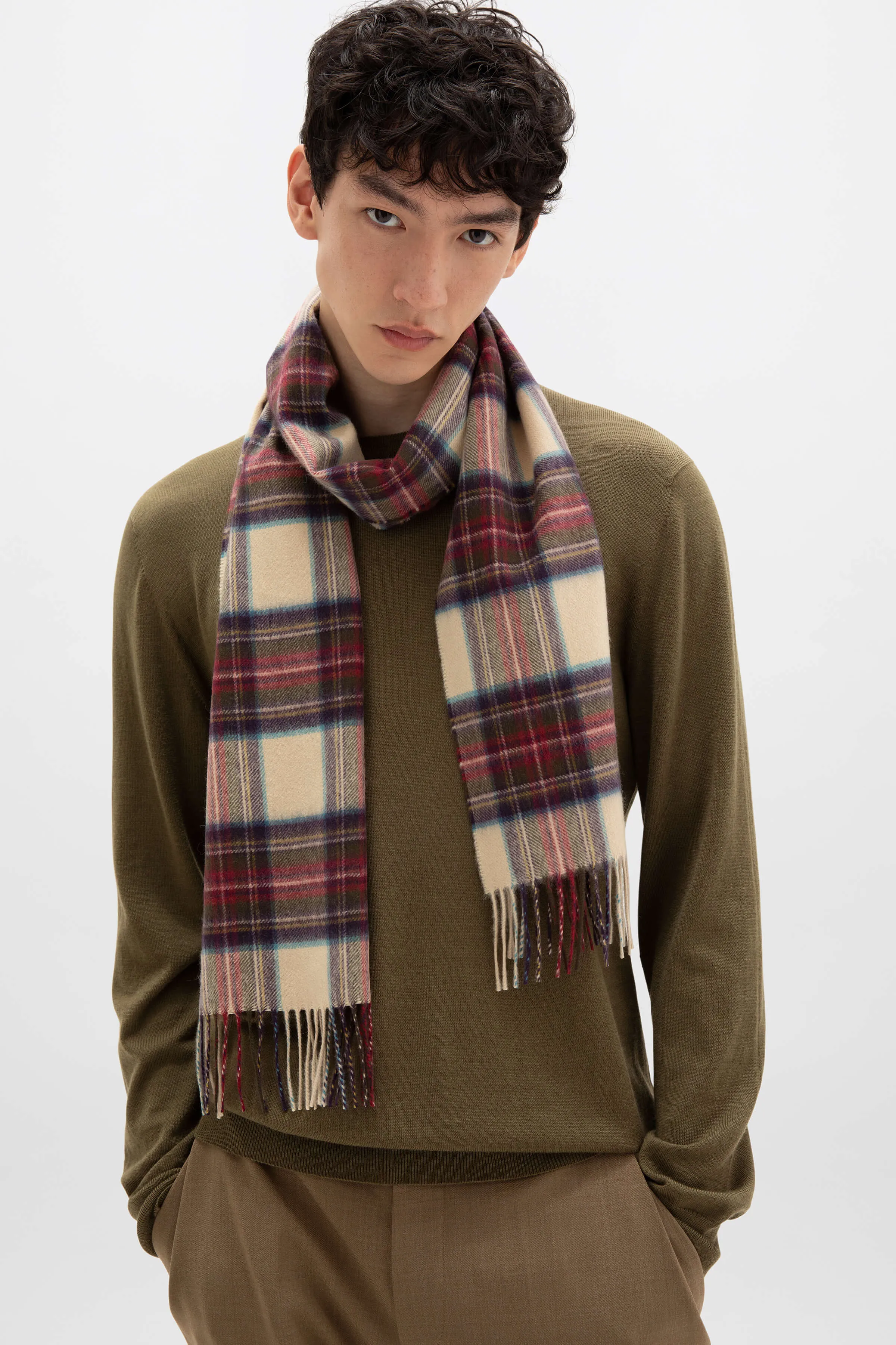 Hessian Dress Stewart Tartan Cashmere Scarf