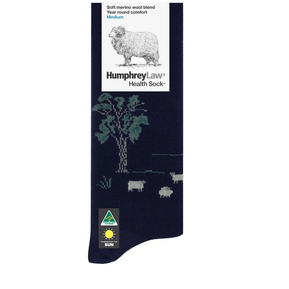 HumphreyLaw Soft Merino Wool Blend Year Round Comfort Health Sock