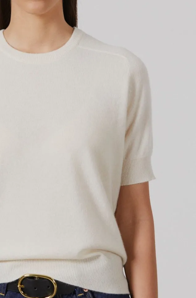 Jasper Cashmere T-Shirt Crew - Cream